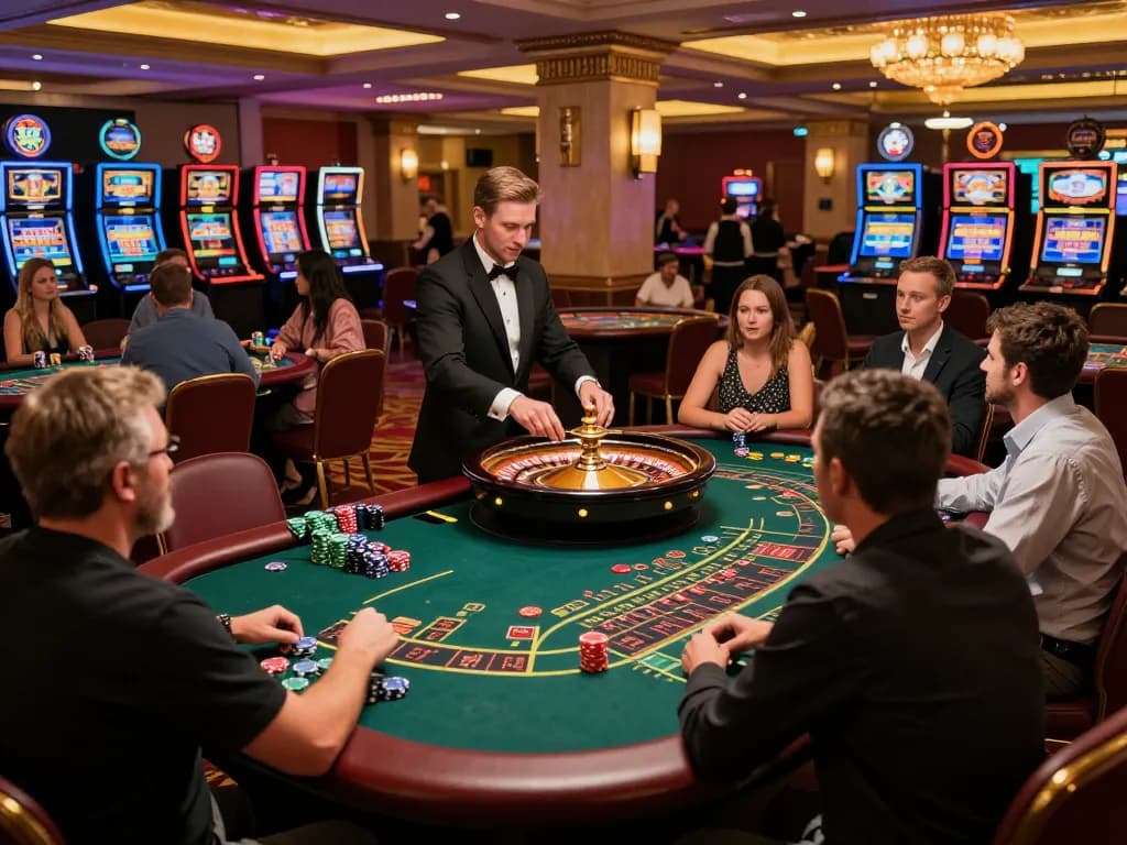 Players enjoying thrilling games at CM88 casino, highlighting excitement and engagement.