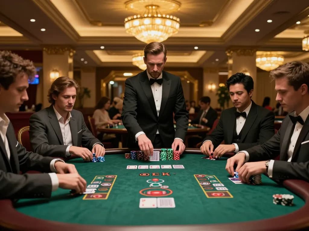 Players strategizing at a blackjack table while enjoying the essence of 11bet gaming.