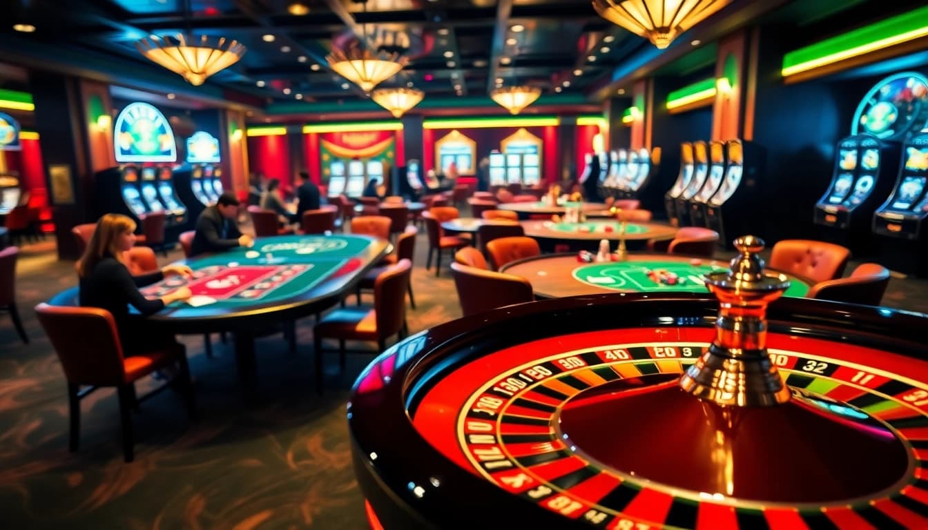Experience exhilarating gameplay with Sunwin at vibrant casino tables filled with excitement.