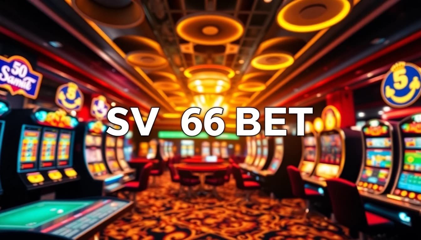 Exciting SV66 BET online gaming scene with vibrant casino elements.