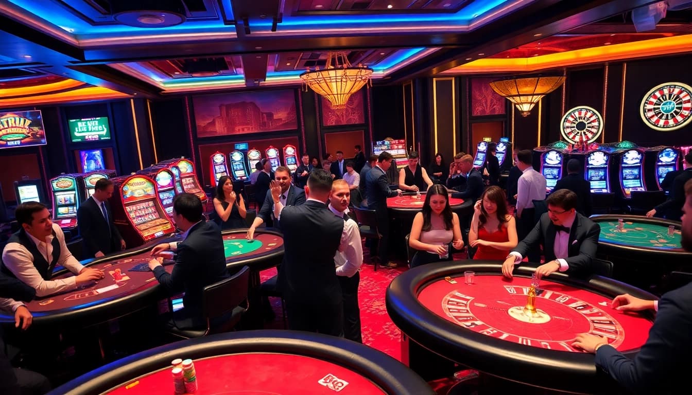 Experience the thrill of gambling at https://lucky88.ae.org/ with vibrant casino tables, players, and thrilling action.
