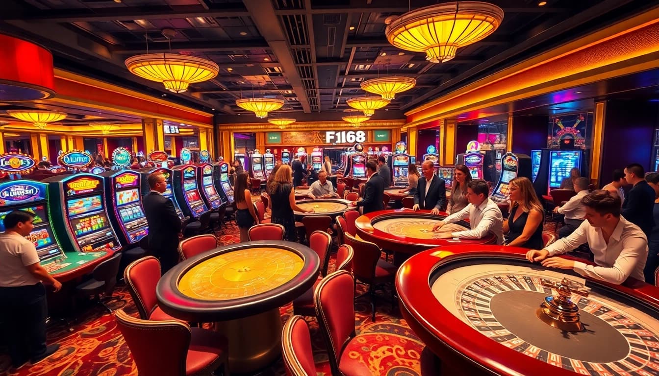 Play at F168 Casino with vibrant games and luxury atmosphere