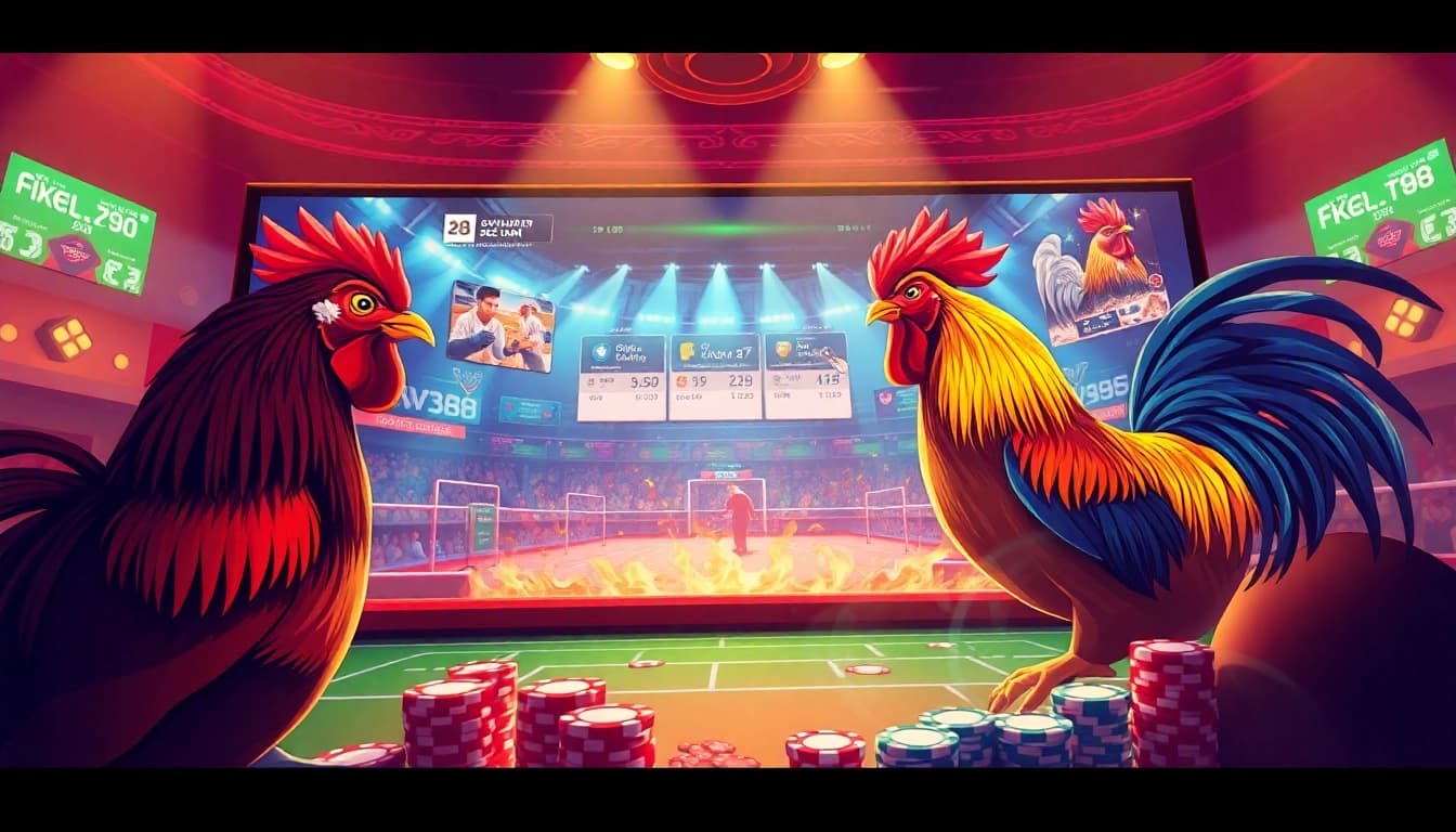Live betting experience on sv388 com link đá gà showcasing vibrant rooster fights and user-friendly interface.