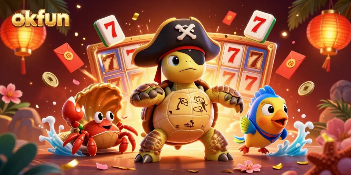 Experience exciting gameplay at okfun with lively characters and vibrant casino elements.