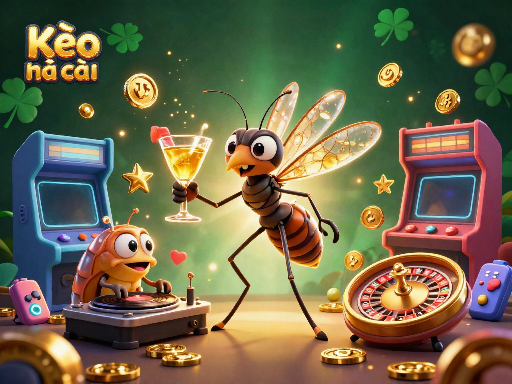 Bet on Kèo nhà cái with vibrant 3D casino elements and characters revealing exciting betting opportunities.