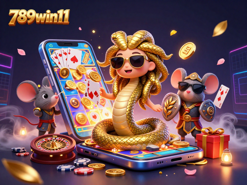 Experience the excitement of 789win11 with Medusa, a warrior mouse, and slot games!