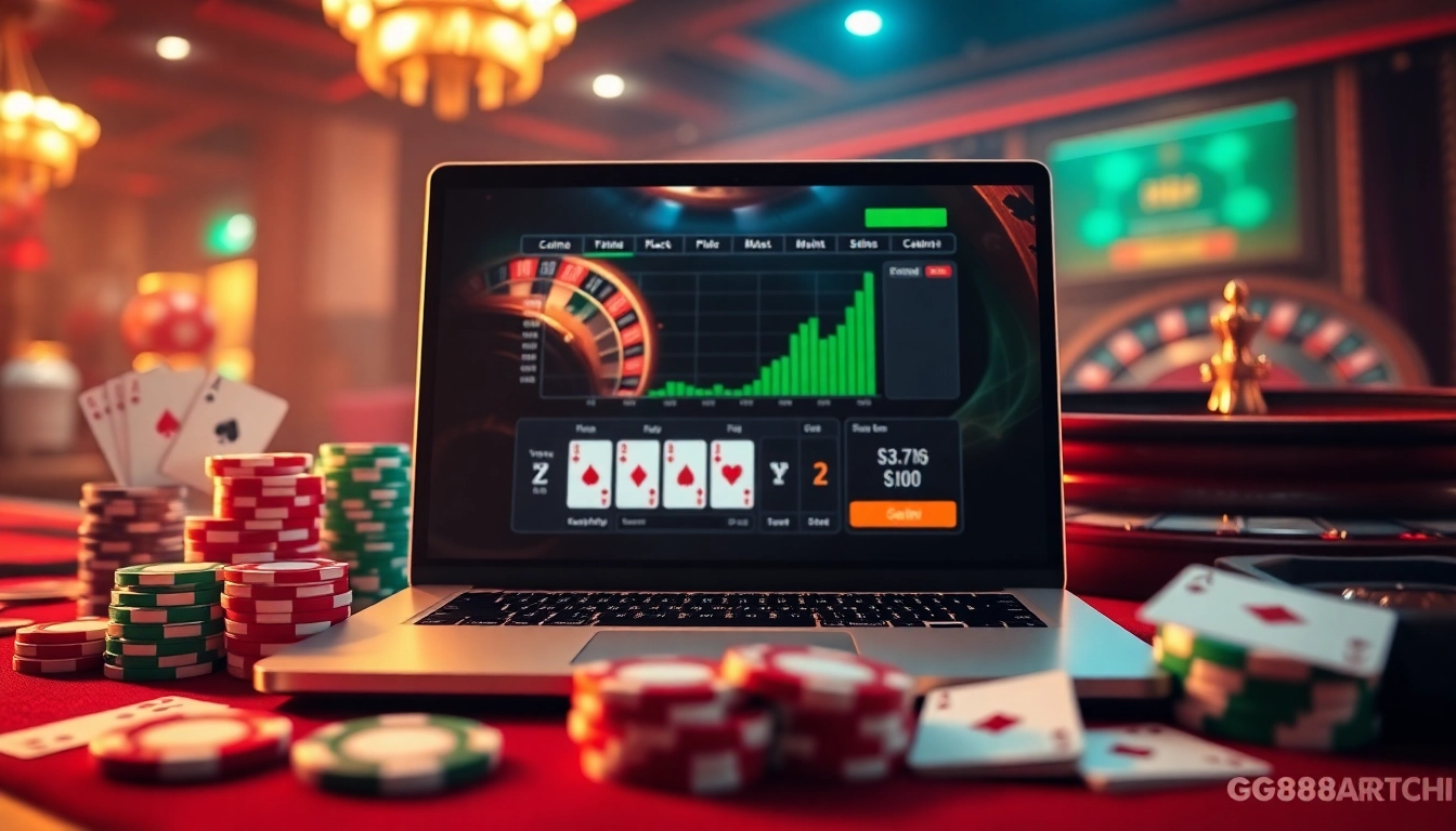 Experience the excitement of online gaming at GG88.archi with a luxurious casino atmosphere.