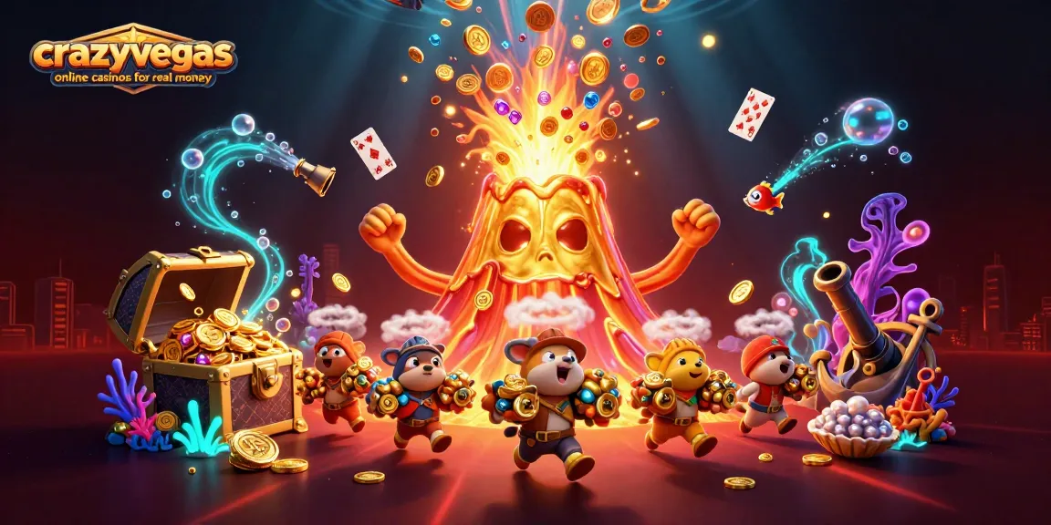 Play and win at crazyvegas online casinos for real money with treasure-filled adventures!