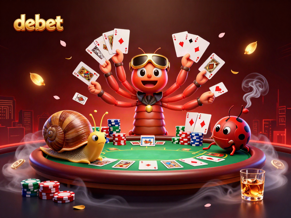 Engage with the exciting "debet" casino experience featuring dynamic characters and rich gambling elements.