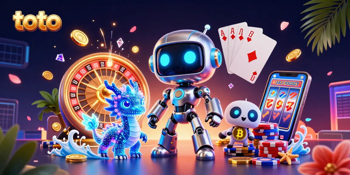 Engage in winning strategies with toto as vibrant characters spin the 3D casino reel.