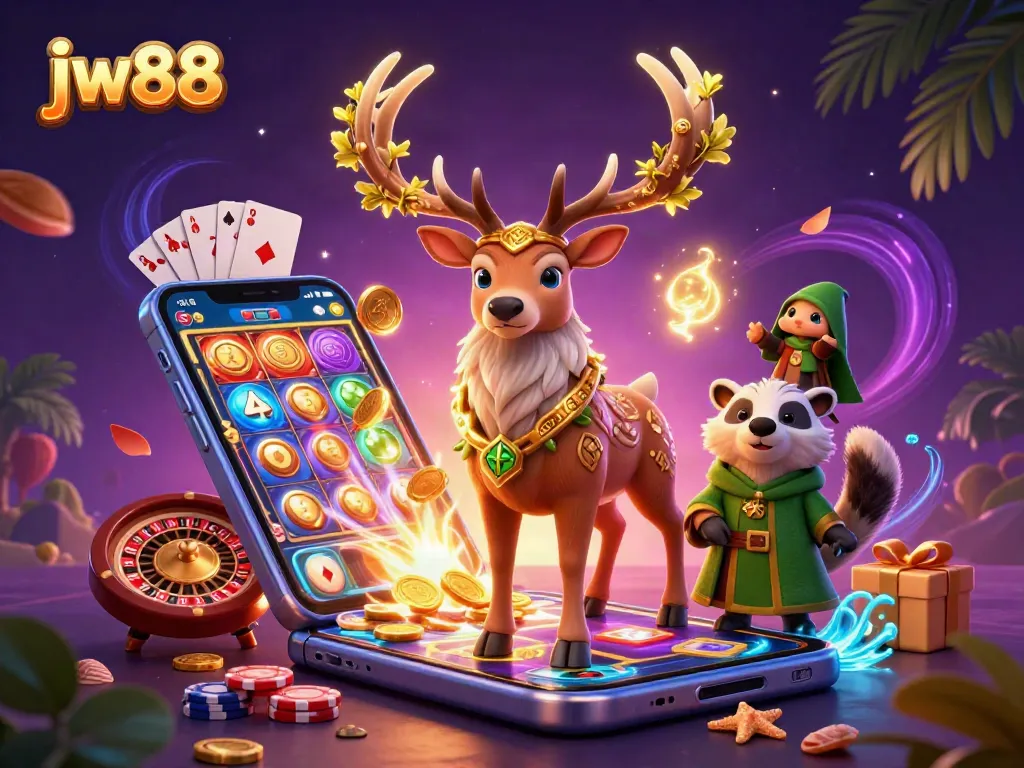 Spin vibrant slots and feel the magic of jw88 with a mystical druid scene.