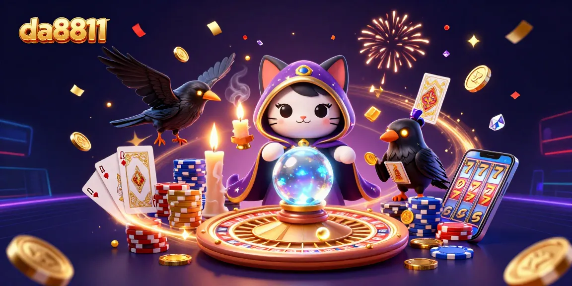 Spin and win with da8811 at our vibrant casino scene featuring mystical characters and rich gaming elements.