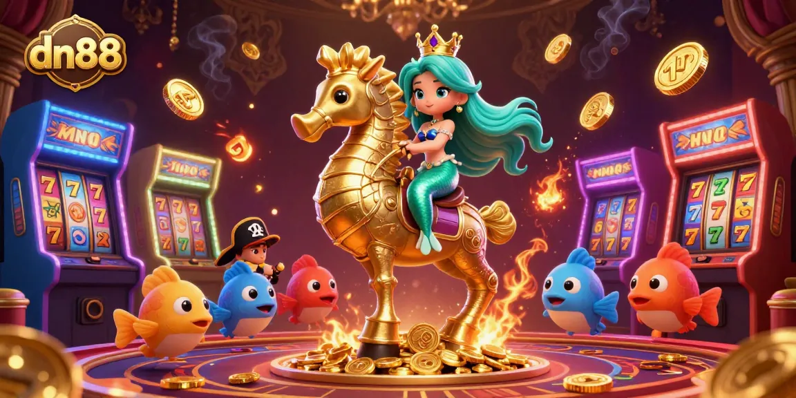 Experience thrilling wins at dn88 with vibrant slot machines and a magical underwater realm.