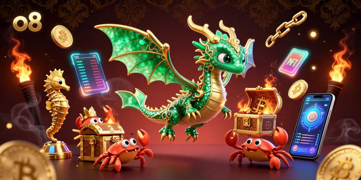 Play with O8 at the exciting casino featuring emerald dragon and cryptocurrency flair.