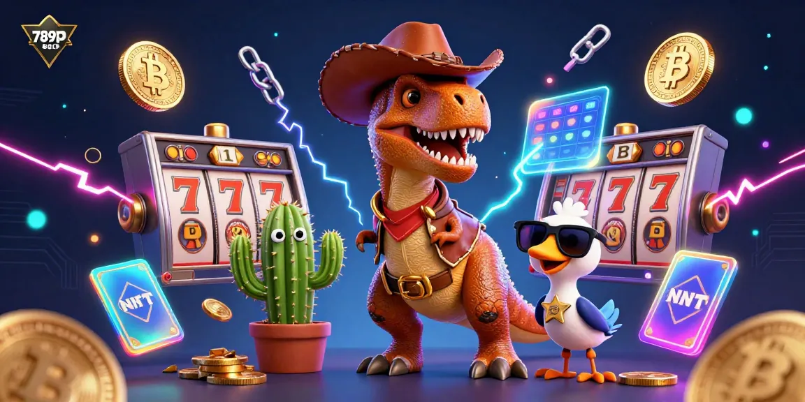 Experience gaming excitement at 789pro-888 with vibrant 3D casino characters and dynamic crypto elements.