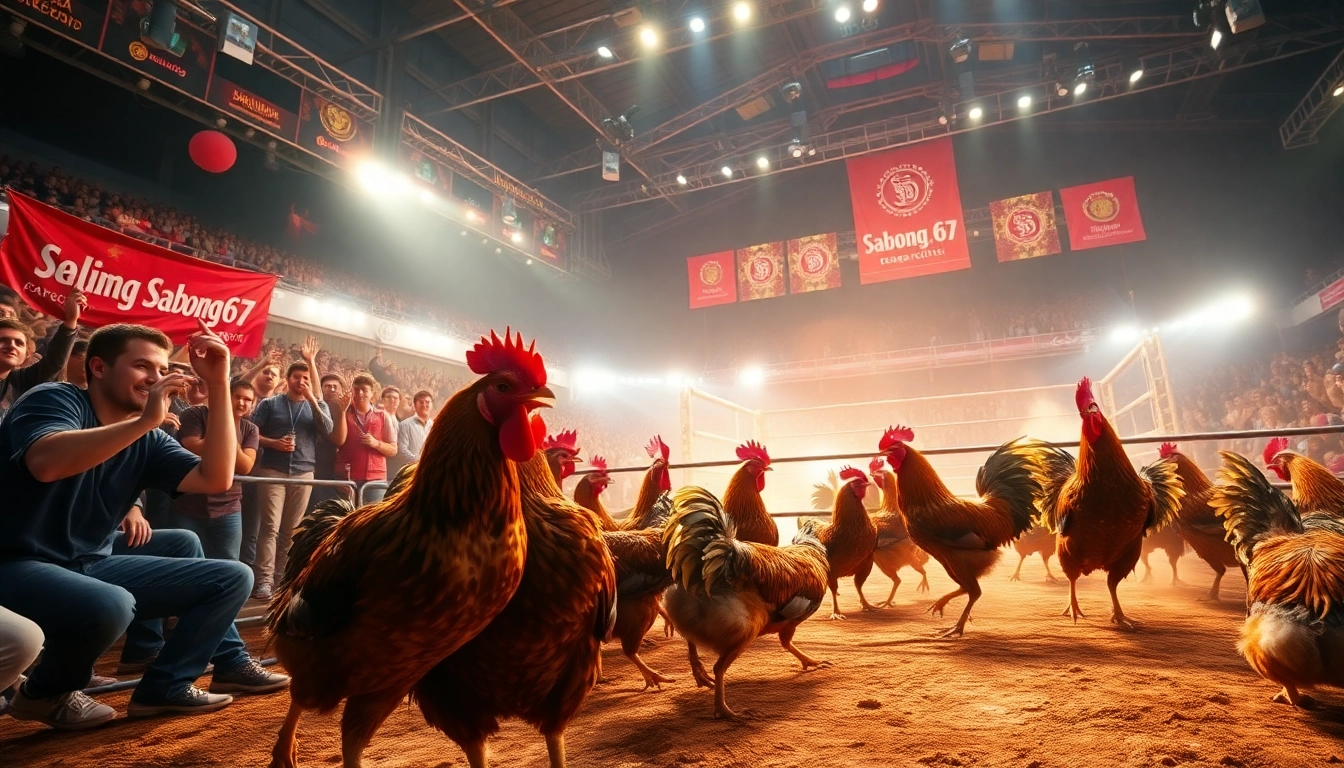 Experience the energy of live cockfighting at Sabong67.ac with vibrant spectators and thrilling competition.