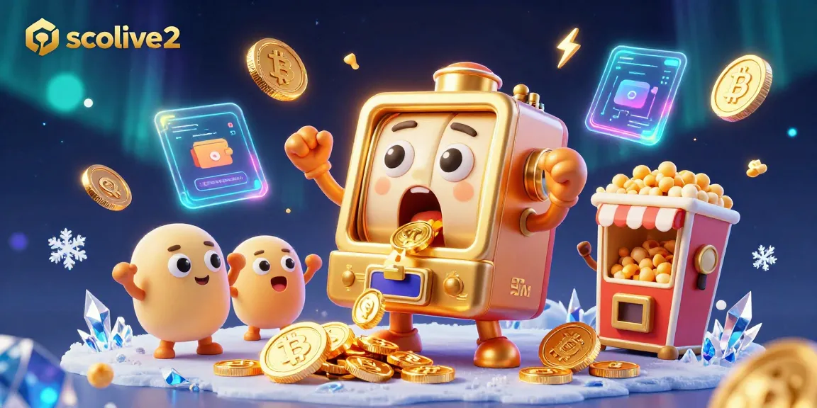 Experience socolive2 in an energized gaming atmosphere with vibrant slot machines and crypto elements.