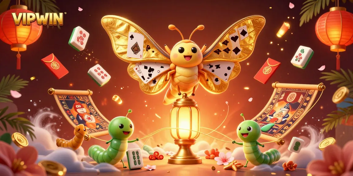 Experience immersive gambling action with VIPWIN's vibrant 3D casino illustration, featuring playful characters.