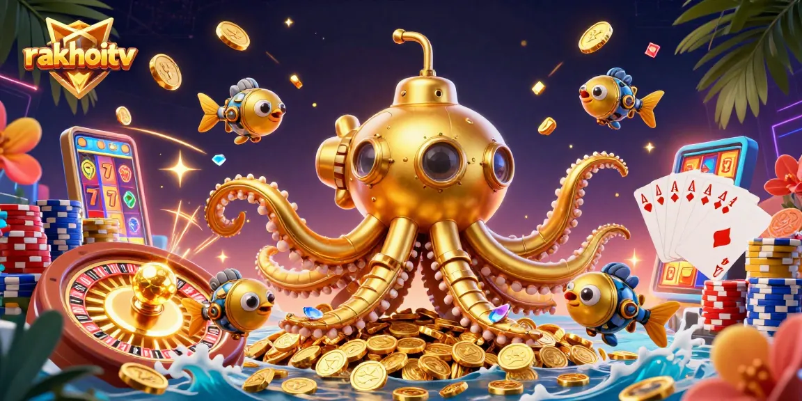 Win big with rakhoitv in this immersive casino adventure featuring vibrant 3D characters.