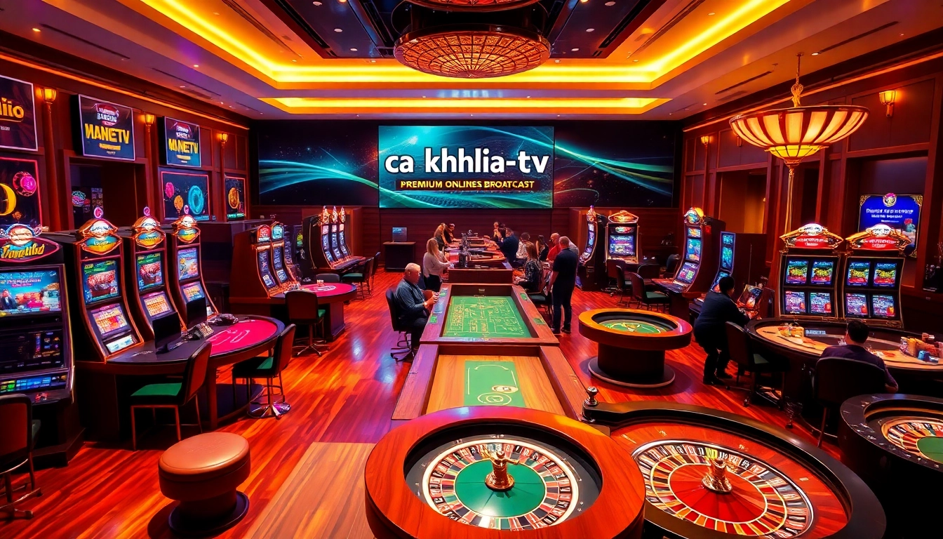 Experience ca khia tv as players celebrate wins at a dynamic casino gaming table.