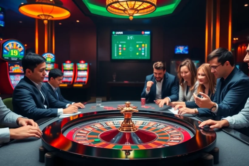 Experience thrilling moments with live betting insights from 7m tỷ lệ bóng đá in a vibrant casino setting.
